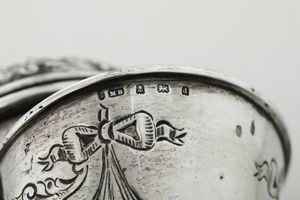 Bollitore. Birmingham, 1903. Argentiere MB entro rettangolo (non identificato)  - Asta Argenti e Icone - Associazione Nazionale - Case d'Asta italiane