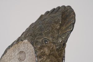 Anatra con tre anatroccoli in metallo e argento. Argenteria italiana del XX secolo  - Asta Argenti e Icone - Associazione Nazionale - Case d'Asta italiane