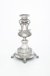 Candeliere. Germania inizio XX secolo  - Asta Argenti e Icone - Associazione Nazionale - Case d'Asta italiane