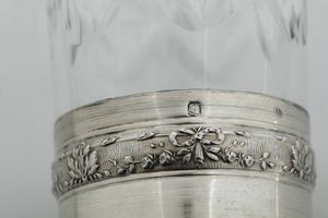 Undici bicchieri in cristallo e argento. Francia XX secolo  - Asta Argenti e Icone - Associazione Nazionale - Case d'Asta italiane