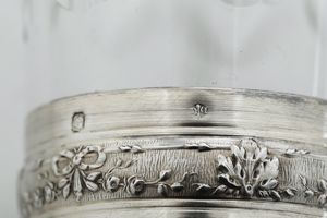 Undici bicchieri in cristallo e argento. Francia XX secolo  - Asta Argenti e Icone - Associazione Nazionale - Case d'Asta italiane