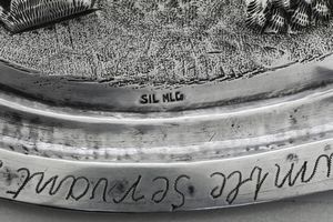 Vassoio in metallo argentato. Germania XX secolo  - Asta Argenti e Icone - Associazione Nazionale - Case d'Asta italiane