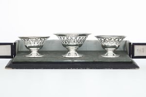 Tre cestini, Birmingham, 1910  - Asta Argenti e Icone - Associazione Nazionale - Case d'Asta italiane