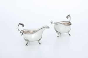 Coppia di salsiere. Birmingham 1964  - Asta Argenti e Icone - Associazione Nazionale - Case d'Asta italiane