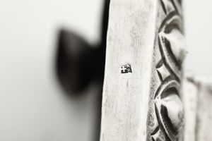 Gruppo di tre portapalme. Napoli, met XIX secolo, uno argentiere Sisino  - Asta Argenti e Icone - Associazione Nazionale - Case d'Asta italiane