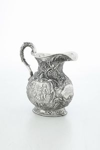 Brocca. Manifattura europea (Paesi Bassi ?) XIX-XX secolo  - Asta Argenti e Icone - Associazione Nazionale - Case d'Asta italiane