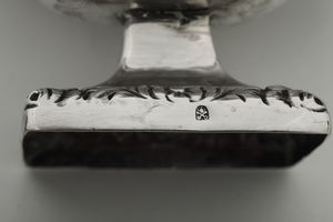 Quattro saliere. Punzoni Stato Pontificio non pertinenti. Italia XIX-XX secolo  - Asta Argenti e Icone - Associazione Nazionale - Case d'Asta italiane