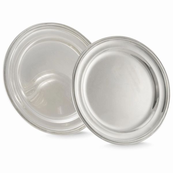 BULGARI, DUE VASSOI DA PORTATA, SECOLO XX  - Asta Argenti italiani ed europei - Associazione Nazionale - Case d'Asta italiane