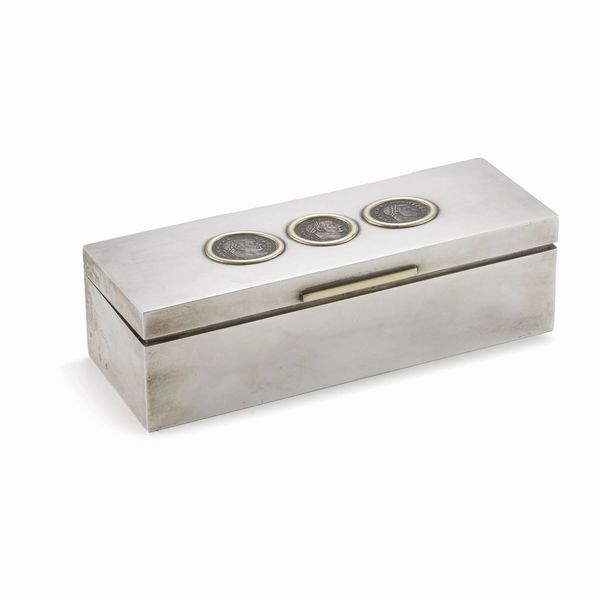 BULGARI, SCATOLA DA TAVOLO, SECOLO XX  - Asta Argenti italiani ed europei - Associazione Nazionale - Case d'Asta italiane