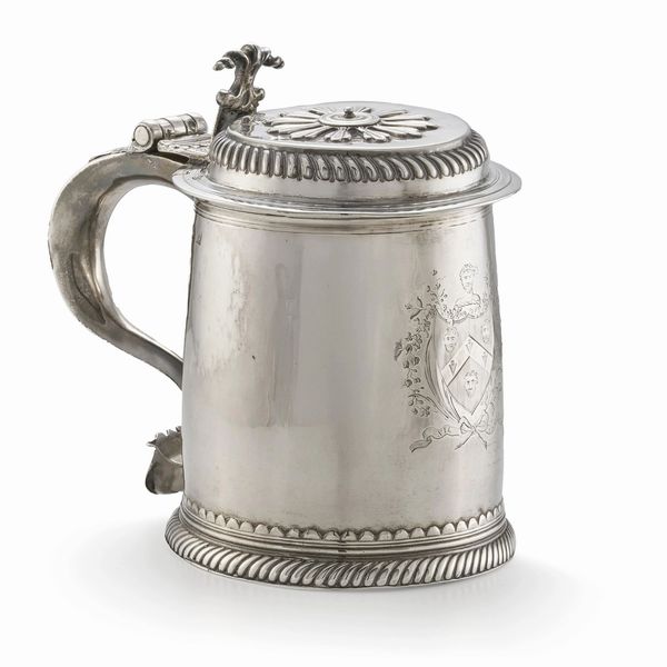 TANKARD, LONDRA, 1713, ARGENTIERE JOSEPH CLARE I  - Asta Argenti italiani ed europei - Associazione Nazionale - Case d'Asta italiane