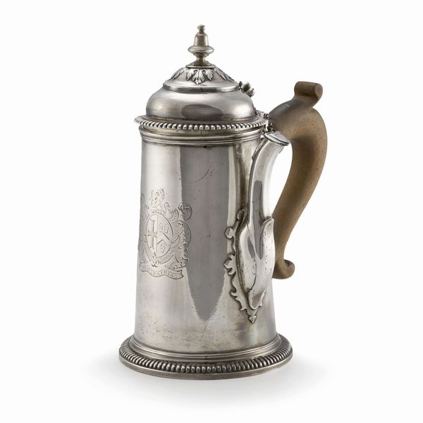 CIOCCOLATIERA, LONDRA, 1708, ARGENTIERE JACOB MARGAS  - Asta Argenti italiani ed europei - Associazione Nazionale - Case d'Asta italiane