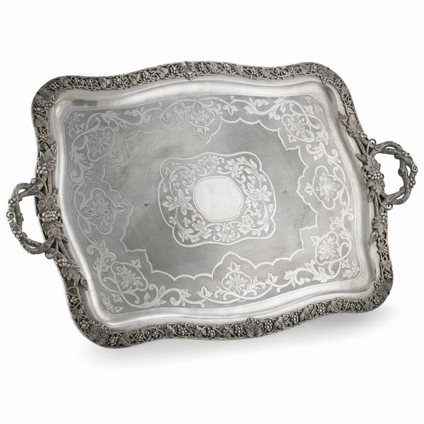 GRANDE GUANTIERA, TURCHIA, FINE SECOLO XIX  - Asta Argenti italiani ed europei - Associazione Nazionale - Case d'Asta italiane