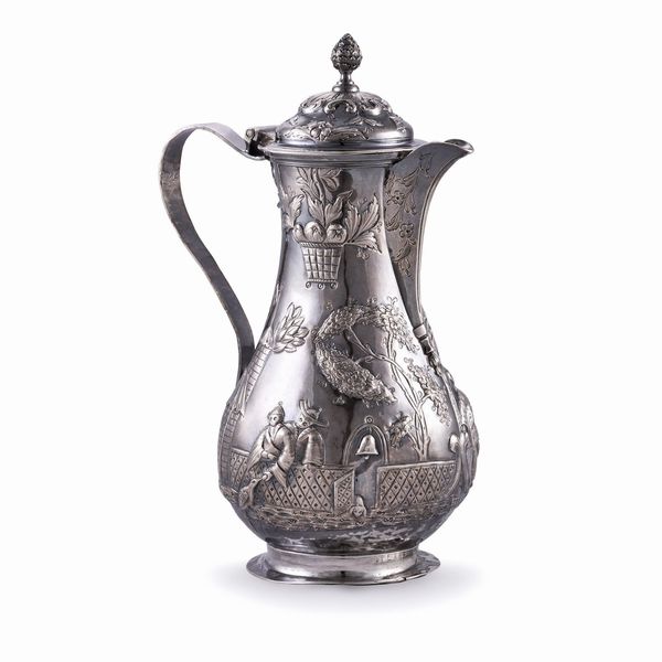 CAFFETTIERA, LONDRA, 1766, ARGENTIERI THOMAS WHIPHAM & CHARLES WRIGHT  - Asta Argenti italiani ed europei - Associazione Nazionale - Case d'Asta italiane