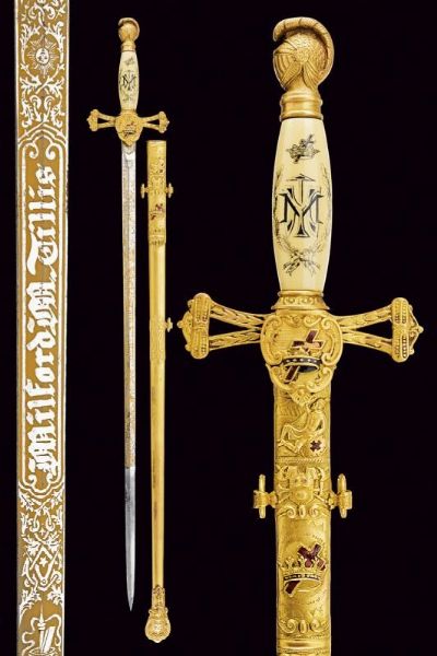 Spada massonica  - Asta Rare Armi Antiche e Militaria da Tutto il Mondo - Associazione Nazionale - Case d'Asta italiane