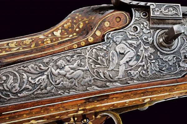 Bella carabina a ruota  - Asta Rare Armi Antiche e Militaria da Tutto il Mondo - Associazione Nazionale - Case d'Asta italiane