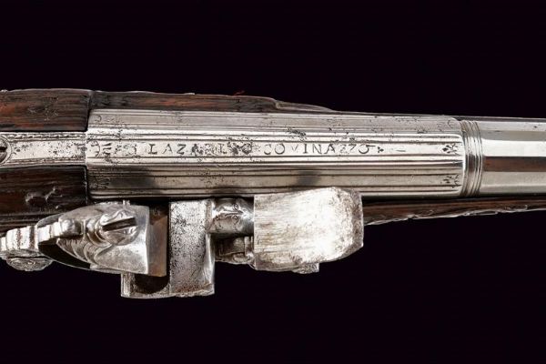 Pistola alla fiorentina di Zanotti  - Asta Rare Armi Antiche e Militaria da Tutto il Mondo - Associazione Nazionale - Case d'Asta italiane