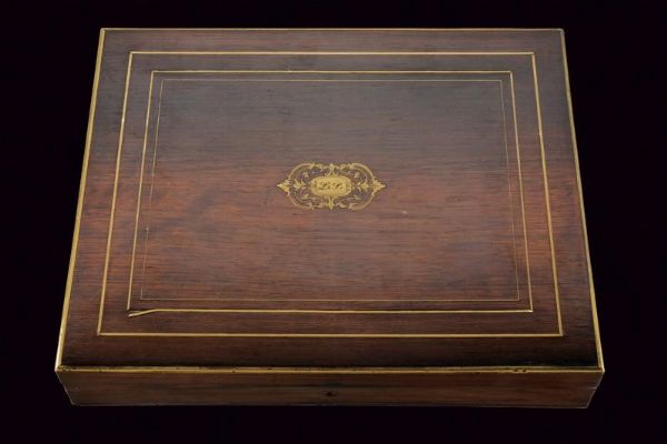 Paio di pistole di Boutet ridotte a luminello, in cassetta  - Asta Rare Armi Antiche e Militaria da Tutto il Mondo - Associazione Nazionale - Case d'Asta italiane