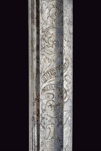 Sciabola Mod. 1850 da ufficiale dei corpi a piedi, con dedica  - Asta Rare Armi Antiche e Militaria da Tutto il Mondo - Associazione Nazionale - Case d'Asta italiane