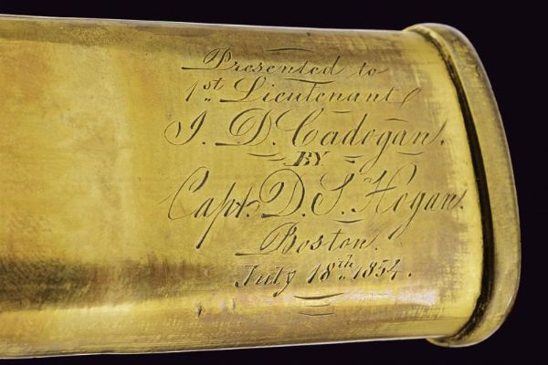 Sciabola Mod. 1850 da ufficiale dei corpi a piedi, con dedica  - Asta Rare Armi Antiche e Militaria da Tutto il Mondo - Associazione Nazionale - Case d'Asta italiane