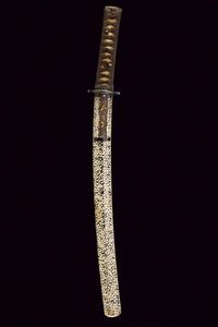 Bel wakizashi, mei: Hoki no Kami Fujiwara Nobu Taka  - Asta Rare Armi Antiche e Militaria da Tutto il Mondo - Associazione Nazionale - Case d'Asta italiane