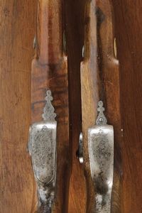 Paio di pistole a luminello da ufficiale  - Asta Rare Armi Antiche e Militaria da Tutto il Mondo - Associazione Nazionale - Case d'Asta italiane