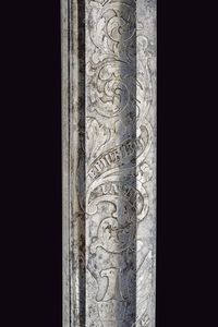 Sciabola Mod. 1850 da ufficiale dei corpi a piedi, con dedica  - Asta Rare Armi Antiche e Militaria da Tutto il Mondo - Associazione Nazionale - Case d'Asta italiane