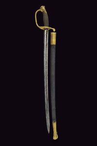Sciabola Mod. 1850 da ufficiale dei corpi a piedi, con dedica  - Asta Rare Armi Antiche e Militaria da Tutto il Mondo - Associazione Nazionale - Case d'Asta italiane