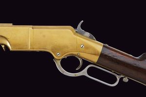 Interessante e raro Brass Frame Henry Rifle  - Asta Rare Armi Antiche e Militaria da Tutto il Mondo - Associazione Nazionale - Case d'Asta italiane