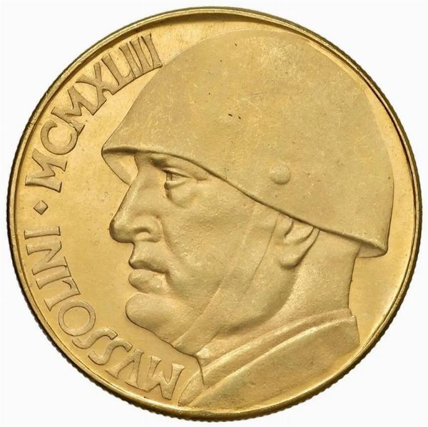 SAVOIA. RIPRODUZIONE IN ORO DELLE 100 LIRE  - Asta AUREA - Associazione Nazionale - Case d'Asta italiane