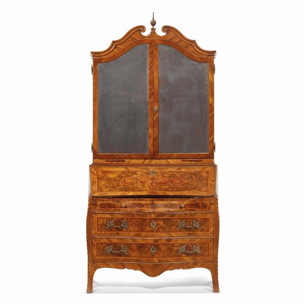 BUREAU TRUMEAU, NAPOLI, METÀ SECOLO XVIII  - Asta MOBILI, MAIOLICHE E OGGETTI D'ARTE - Associazione Nazionale - Case d'Asta italiane