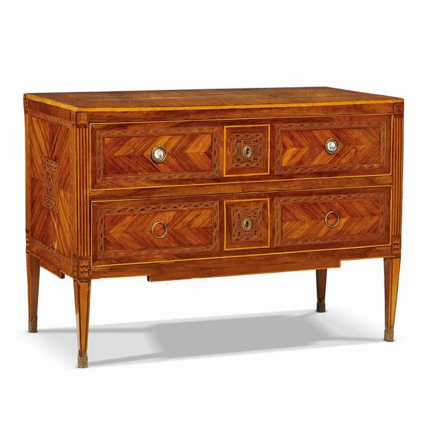 CASSETTONE, NAPOLI, FINE SECOLO XVIII  - Asta MOBILI, MAIOLICHE E OGGETTI D'ARTE - Associazione Nazionale - Case d'Asta italiane