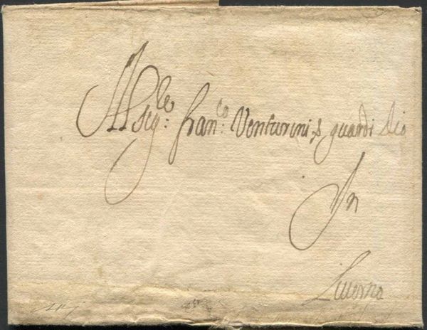 1681/1767, Toscana, tre lettere, due per Livorno e una da Livorno per Marsiglia del 27 novembre  1761,  - Asta Filatelia e Storia Postale - Associazione Nazionale - Case d'Asta italiane