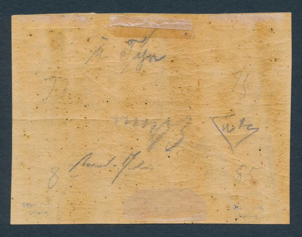 1859 - Regno delle due Sicilie, Sicilia - Blocco di sei esemplari (pos. 75, 76, 77, 85, 86 e 87) del 5 grana rosso sangue (Sass. 9c)  - Asta Filatelia e Storia Postale - Associazione Nazionale - Case d'Asta italiane