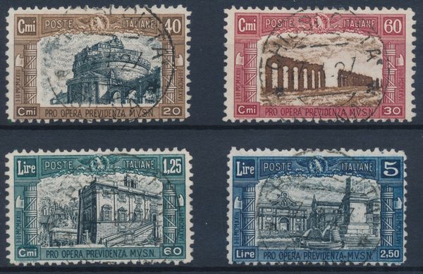1926  Regno dItalia  Milizia I serie completa usata (Sass. S.43).  - Asta Filatelia e Storia Postale - Associazione Nazionale - Case d'Asta italiane