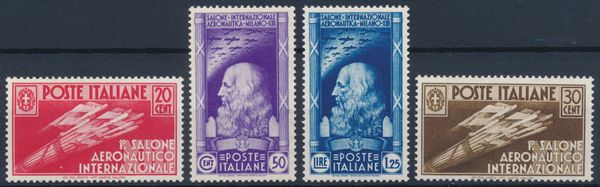 1935  Regno dItalia  1 Salone Aeronautico internazionale  serie completa (Sass. S.81).  - Asta Filatelia e Storia Postale - Associazione Nazionale - Case d'Asta italiane