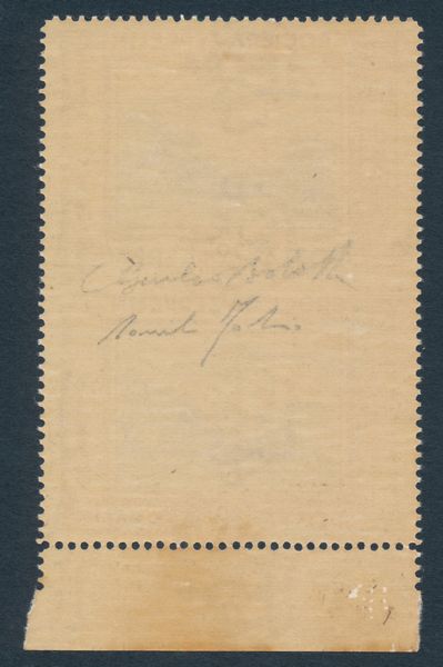 1933 - Regno dItalia - Posta Aerea - Crociera Zeppelin - 20 lire bruno rosso e azzurro coppia verticale bdf non dentellata al centro (Sass. 50b).  - Asta Filatelia e Storia Postale - Associazione Nazionale - Case d'Asta italiane