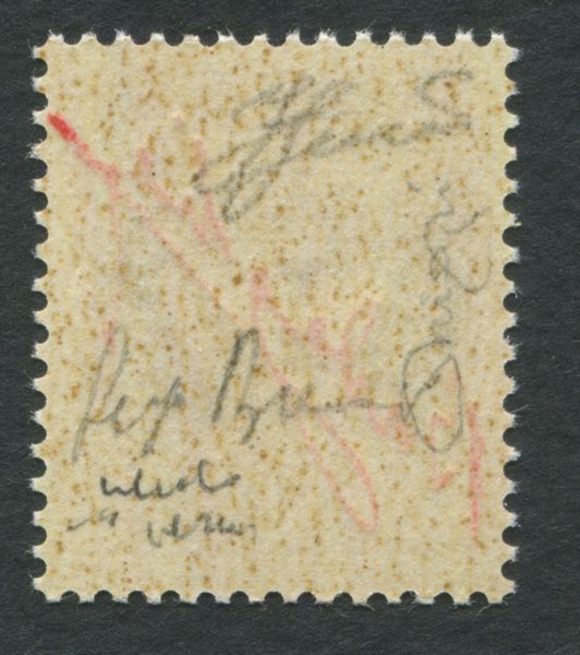 1943 - Luogotenenza - 50 cent. violetto Imperiale con soprastampa tipografica in rosso vermiglio firma di Badoglio in diagonale, non emesso, gomma integra.  - Asta Filatelia e Storia Postale - Associazione Nazionale - Case d'Asta italiane