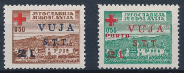 1948 - Territorio libero di Trieste � Zona B � �Pro Croce Rossa�, serie completa (Sass. S.2).  - Asta Filatelia e Storia Postale - Associazione Nazionale - Case d'Asta italiane