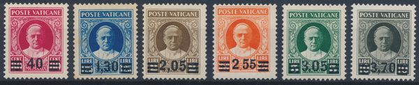 1934  Citt del Vaticano  Serie Provvisoria nuova (Sass. S.7)  - Asta Filatelia e Storia Postale - Associazione Nazionale - Case d'Asta italiane