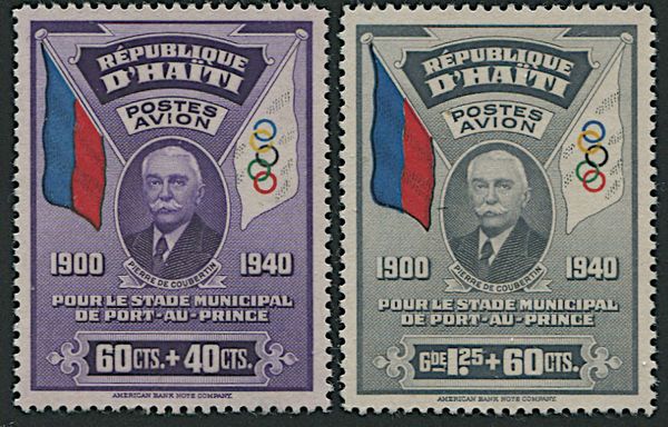 1939, Haiti, posta aerea, a favore della costruzione di una strada a Port-au-Prince.  - Asta Filatelia e Storia Postale - Associazione Nazionale - Case d'Asta italiane