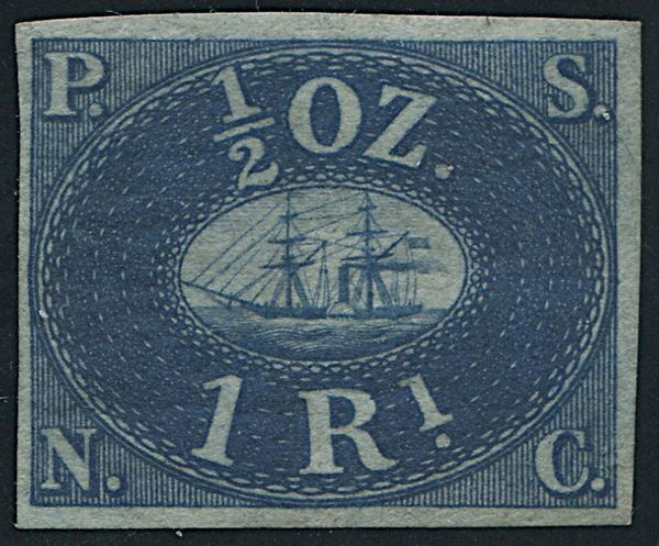 1857, Per, Pacific Steam Navigation Company.  - Asta Filatelia e Storia Postale - Associazione Nazionale - Case d'Asta italiane