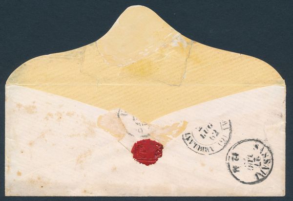 1862 - Province Napoletane - 5gr. rosso carminio (Sass. 21), applicato a cavallo, su lettera da Parma a Sassari del 24 luglio tramite Piroscafi postali nazionali.  - Asta Filatelia e Storia Postale - Associazione Nazionale - Case d'Asta italiane