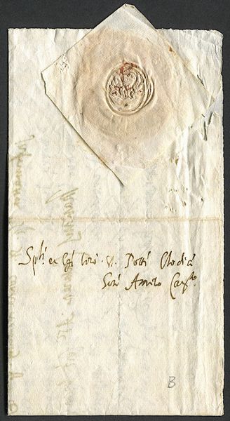 1618 - Repubblica di Venezia - Lettera dal Tribunale di Venezia del 18 luglio 1618.  - Asta Filatelia e Storia Postale - Associazione Nazionale - Case d'Asta italiane