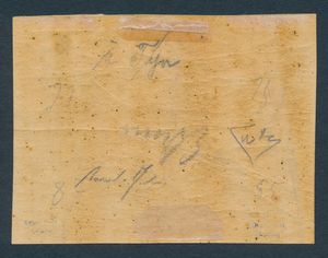 1859 - Regno delle due Sicilie, Sicilia - Blocco di sei esemplari (pos. 75, 76, 77, 85, 86 e 87) del 5 grana rosso sangue (Sass. 9c)  - Asta Filatelia e Storia Postale - Associazione Nazionale - Case d'Asta italiane