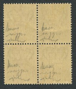 1943 - Luogotenenza - Napoli - Saggio serie Imperiale 10c. Soprastampa arancio a mano effettuata presso la Tipografia Raimondi di Napoli.  - Asta Filatelia e Storia Postale - Associazione Nazionale - Case d'Asta italiane