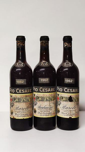 Pio Cesare, Barolo & Barbareco 1962  - Asta Wine and Spirit for Christmas - Associazione Nazionale - Case d'Asta italiane