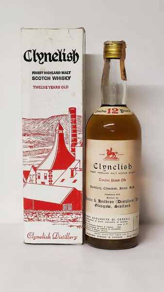 Clynelish 12 Years Old Whiskyteca Edward, Finet Highland Malt Scotch Whisky  - Asta Wine and Spirit for Christmas - Associazione Nazionale - Case d'Asta italiane