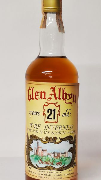 Glen Albyn 21 Years Old 1963, Pure Inverness Highland Malt Scotch Whisky  - Asta Wine and Spirit for Christmas - Associazione Nazionale - Case d'Asta italiane