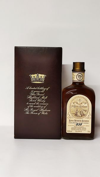 Glen Grant Royal Wedding Reserve 25 Years Old, Highland Malt Scotch Whisky  - Asta Wine and Spirit for Christmas - Associazione Nazionale - Case d'Asta italiane