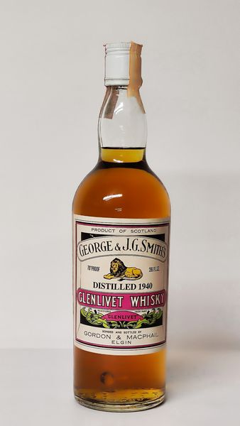 Glenlivet Gordon & Macphail 1940, Malt Scotch Whisky  - Asta Wine and Spirit for Christmas - Associazione Nazionale - Case d'Asta italiane